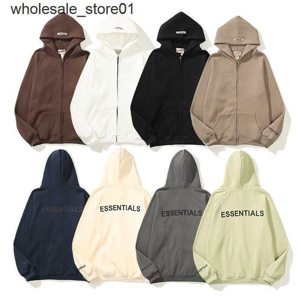 new men's hoodies designer sweatshirts fashion brand essential letter zipper plush sweater men's women's hooded cardigan, Black
new men's hoodies designer sweatshirts fashion brand essential letter zipper plush sweater men's women's hooded cardigan, Black