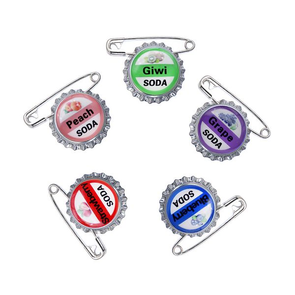fruit flavored soda pop caps lapel pins creative silver plated brooches 5pcs /set paint brooch for women badge jewelry, Gray
fruit flavored soda pop caps lapel pins creative silver plated brooches 5pcs /set paint brooch for women badge jewelry, Gray