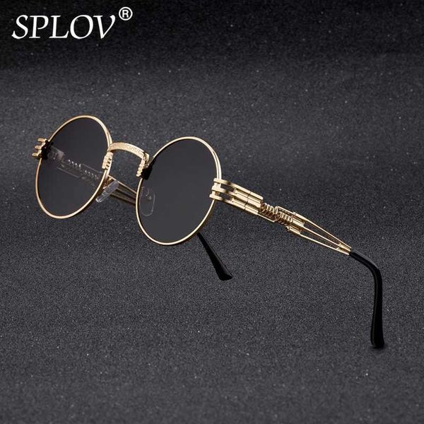splov new fashion retro steampunk round metal sunglasses for men and women double spring leg colorful eyewear uv400 0928, White;black
splov new fashion retro steampunk round metal sunglasses for men and women double spring leg colorful eyewear uv400 0928, White;black