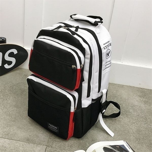 school bags large men backpack women bag for teenager girl high college student korean style back pack 220926
school bags large men backpack women bag for teenager girl high college student korean style back pack 220926
