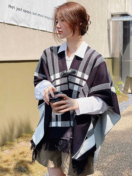 scarves imitation cashmere elegant women scarf winter plaid tassel poncho warm femme thick wrap blanket capa para mujer pashmina shawls g220, Blue;gray
scarves imitation cashmere elegant women scarf winter plaid tassel poncho warm femme thick wrap blanket capa para mujer pashmina shawls g220, Blue;gray