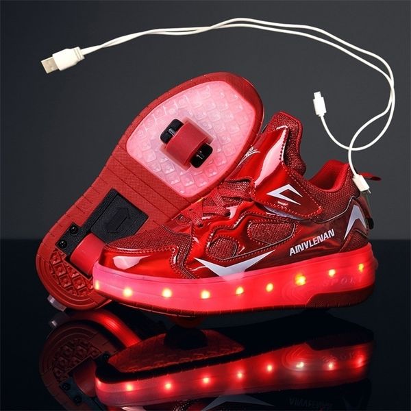 sneakers children two wheels luminous glowing black pink red led light roller skate shoes kids boys girls usb charging 220928, Black;red
sneakers children two wheels luminous glowing black pink red led light roller skate shoes kids boys girls usb charging 220928, Black;red