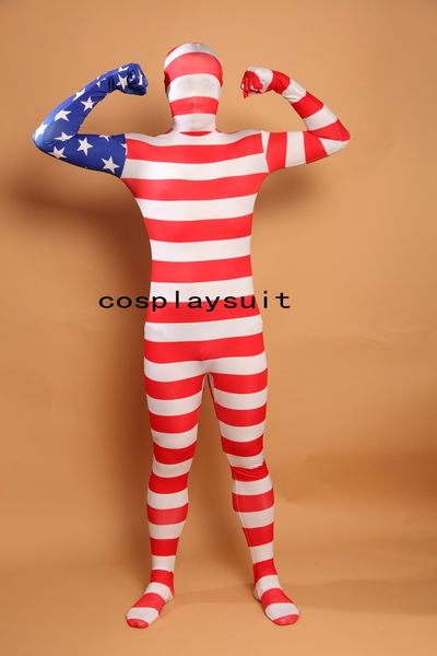 halloween cosplay usa american flag funny catsuit costume lycar spandex body zentai suit stage costumes club party jumpsuit, Black
halloween cosplay usa american flag funny catsuit costume lycar spandex body zentai suit stage costumes club party jumpsuit, Black