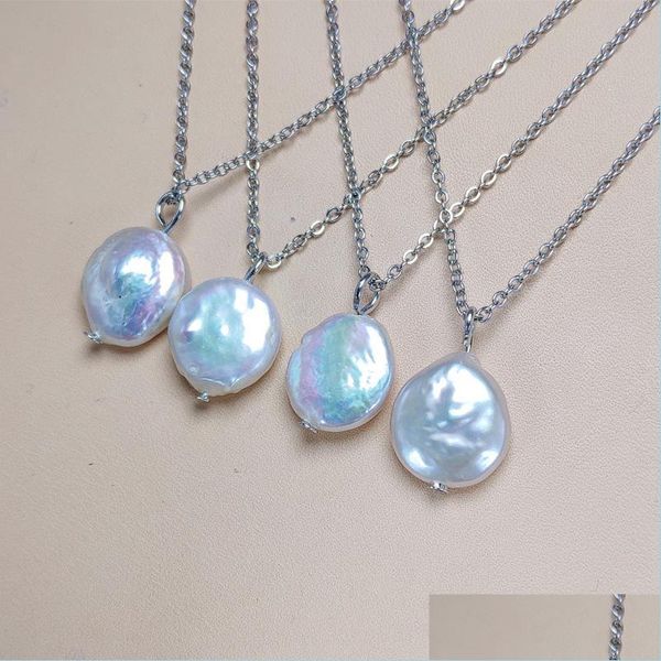 pendant necklaces freshwater pearl pendant for women sier 10-11mm buttons baroque necklace wedding gift anniversary collar jewelry 24 dhemz, Silver
pendant necklaces freshwater pearl pendant for women sier 10-11mm buttons baroque necklace wedding gift anniversary collar jewelry 24 dhemz, Silver