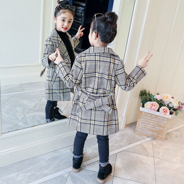 coat kids girl overcoat winter fashion houndstooth wool for teens autumn jacket long thick outerwear children windproof 220927, Blue;gray
coat kids girl overcoat winter fashion houndstooth wool for teens autumn jacket long thick outerwear children windproof 220927, Blue;gray
