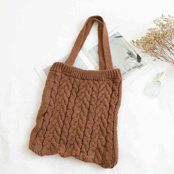 shopping bags autumn and winter korean version of wenyi sen series wool tote bag knitting handbag simple casual one shoulder women's ba
shopping bags autumn and winter korean version of wenyi sen series wool tote bag knitting handbag simple casual one shoulder women's ba