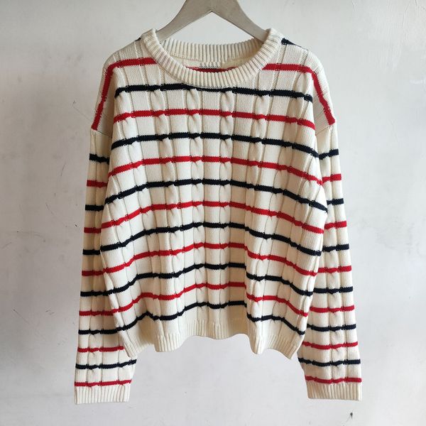 918 2022 milan runway women's sweaters long sleeve women's crew neck pullover yidao, White;black
918 2022 milan runway women's sweaters long sleeve women's crew neck pullover yidao, White;black