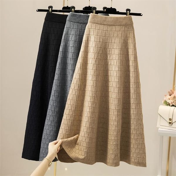 skirts elastic high waist knitted women autumn and winter fashion plaid solid color a-line bag hip long 220926, Black
skirts elastic high waist knitted women autumn and winter fashion plaid solid color a-line bag hip long 220926, Black