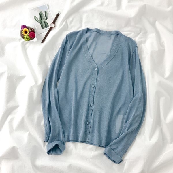 women's knits tees ice silk knitted cardigan women korean style long sleeve summer thin sun protection shirts jacket 10 colors 220928, White
women's knits tees ice silk knitted cardigan women korean style long sleeve summer thin sun protection shirts jacket 10 colors 220928, White