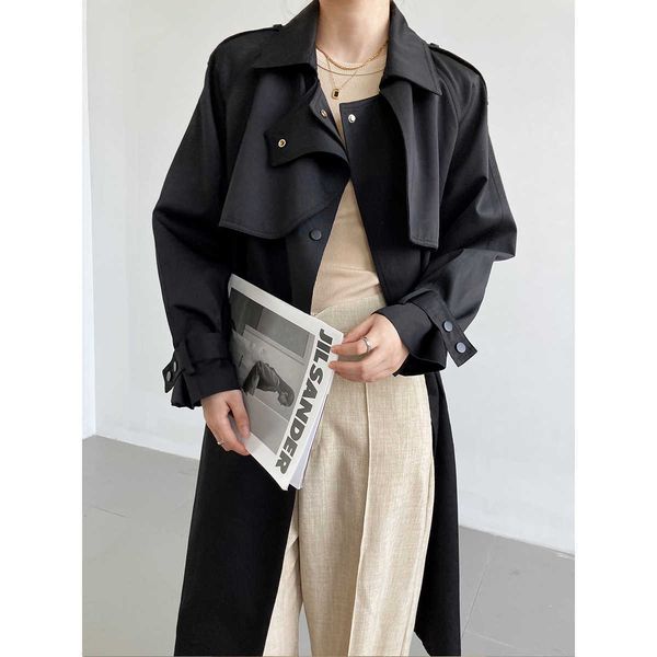 trench coats fashion luxury trench coats women 2022 loose single breasted solid black long jacket autumn office belt windbreaker manteau y22, Tan;black
trench coats fashion luxury trench coats women 2022 loose single breasted solid black long jacket autumn office belt windbreaker manteau y22, Tan;black