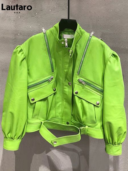 women's leather faux leather women s jackets lautaro spring autumn short lemon green soft faux leather jacket women with long puff slee, Black
women's leather faux leather women s jackets lautaro spring autumn short lemon green soft faux leather jacket women with long puff slee, Black