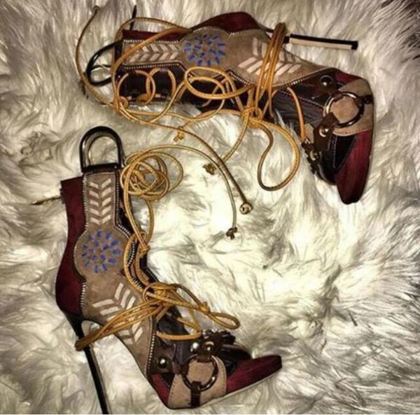 stiletto heels ankle strap sandals with rivets metal ring faux fur decorated women mixed color open toe party casual shoes lady, Black
stiletto heels ankle strap sandals with rivets metal ring faux fur decorated women mixed color open toe party casual shoes lady, Black