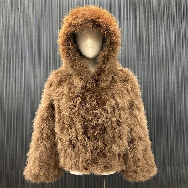 womens fur faux fur luxury natural genuine ostrich feather coat hooded fashion long sleeve jacket lady warm 100%real turkey fur outerwears 2, Black
womens fur faux fur luxury natural genuine ostrich feather coat hooded fashion long sleeve jacket lady warm 100%real turkey fur outerwears 2, Black
