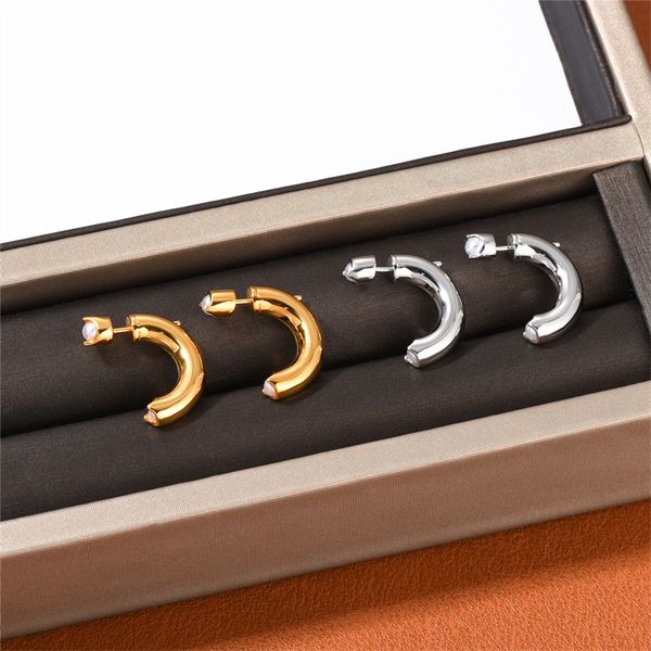 french niche design stud pearl c-shaped half ring earrings simple ins style sweet cool girl fashion all-match jewelry accessories, Golden;silver
french niche design stud pearl c-shaped half ring earrings simple ins style sweet cool girl fashion all-match jewelry accessories, Golden;silver