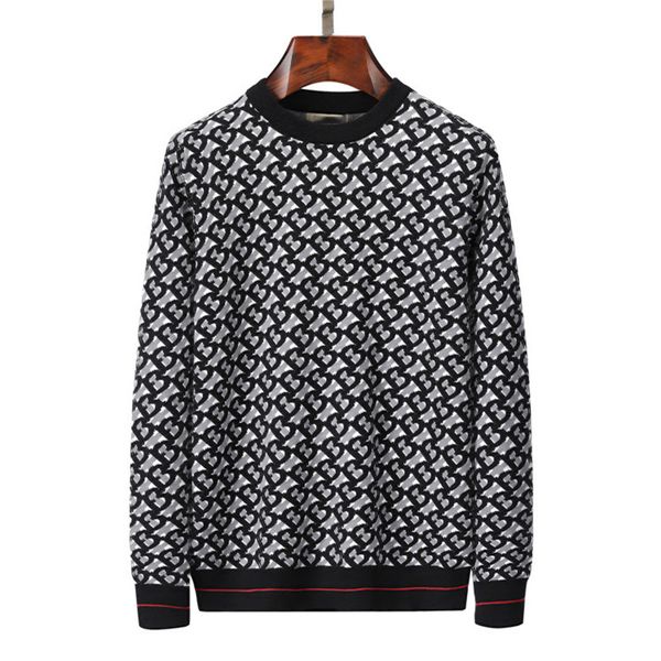 2022 winter fashion classic designer sweaters mens for men women casual all-match round neck long sportswear letter famous 123, White;black