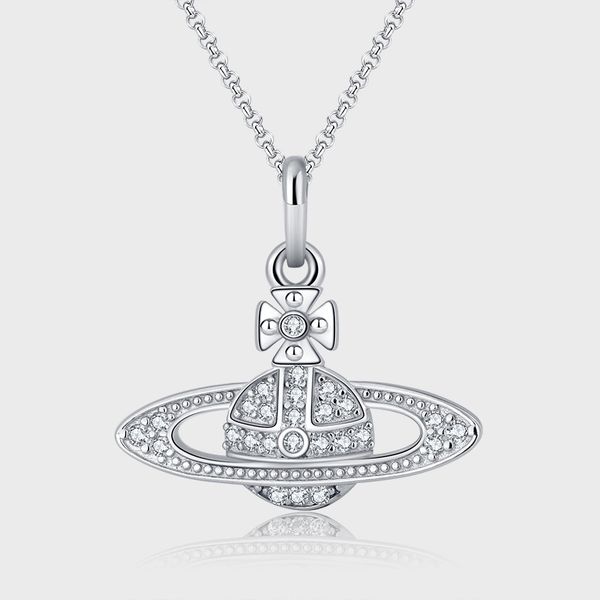 vivian s925 silver pendant necklace saturn pin zircon clavicle chain ladies fashion jewelry
vivian s925 silver pendant necklace saturn pin zircon clavicle chain ladies fashion jewelry