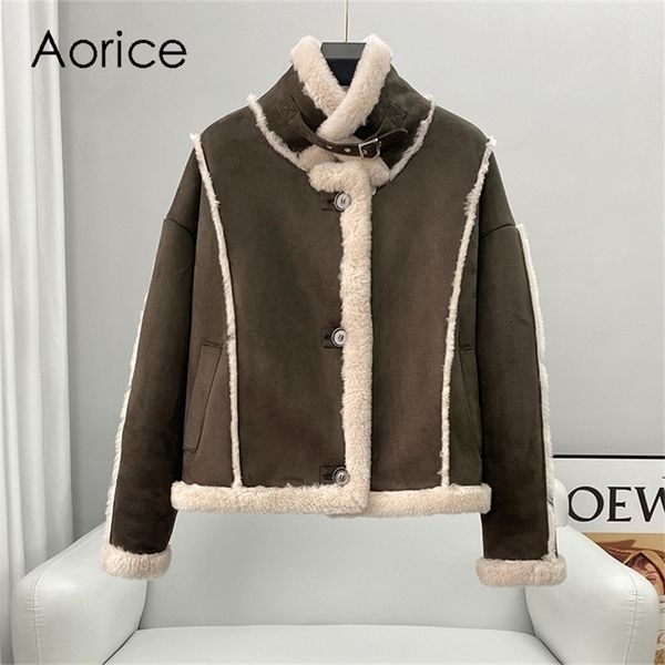 womens fur faux fur aorice women real wool fur liner coat parka winter warm female sheep shearing jackets over size overcoats ct216 220929, Black
womens fur faux fur aorice women real wool fur liner coat parka winter warm female sheep shearing jackets over size overcoats ct216 220929, Black