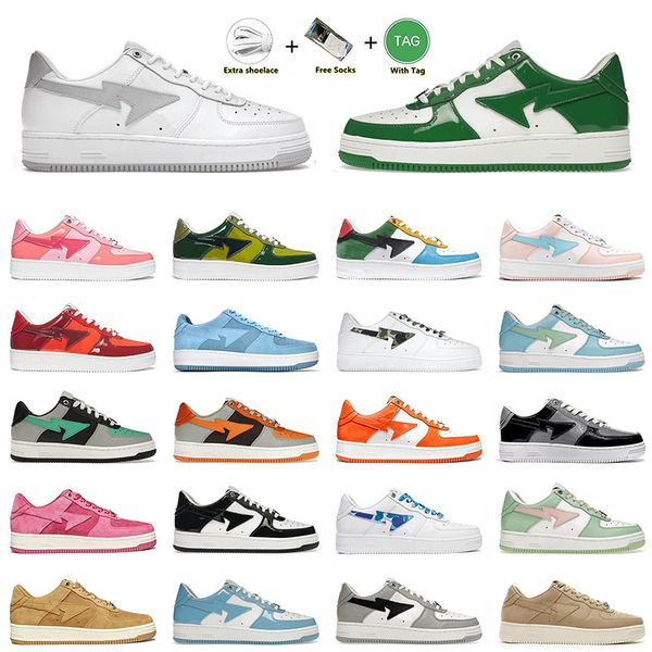 bapesta designer running shoes for mens women bapestas baped sk8 sta black white patent leather vintage skate dunks sports sneakers eur
bapesta designer running shoes for mens women bapestas baped sk8 sta black white patent leather vintage skate dunks sports sneakers eur
