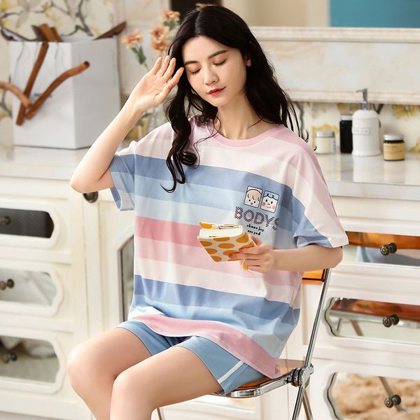 women's sleepwear bzel summer women's pajamas set sweet home suit casual cotton sleepwear comfort femme pijamas lovely nightwear l, Black;red
women's sleepwear bzel summer women's pajamas set sweet home suit casual cotton sleepwear comfort femme pijamas lovely nightwear l, Black;red
