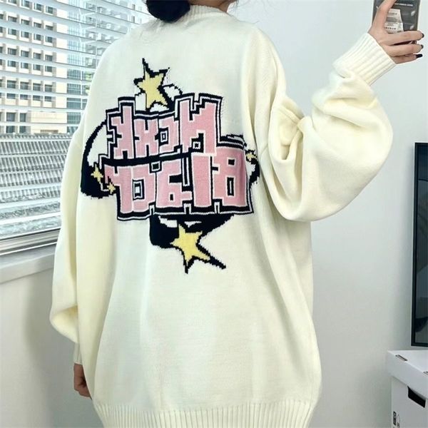 womens sweaters gothic sweaters women harajuku punk knitted stripes jumper vintage plus size loose long sleeve pullover streetwear clothes, White;black
womens sweaters gothic sweaters women harajuku punk knitted stripes jumper vintage plus size loose long sleeve pullover streetwear clothes, White;black