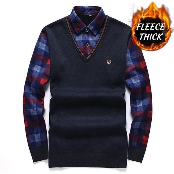 mens sweaters shionfa autumn mens long sleeve pullover fake two pieces shirt collar sweater preppy style fleece thick knitted for winter 220, White;black
mens sweaters shionfa autumn mens long sleeve pullover fake two pieces shirt collar sweater preppy style fleece thick knitted for winter 220, White;black