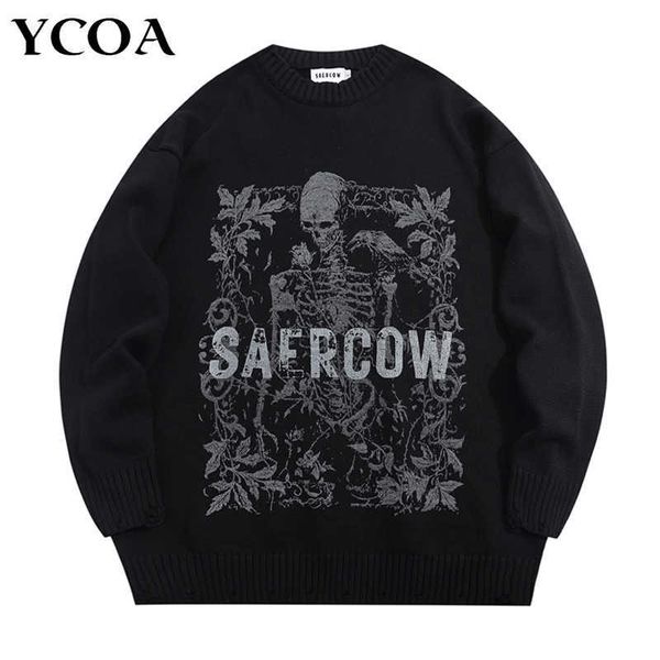 men's sweaters men sweater oversized winter skulls knit retro vintage harajuku jumper long sleeve jumper y2k streetwear pullover clothi, White;black
men's sweaters men sweater oversized winter skulls knit retro vintage harajuku jumper long sleeve jumper y2k streetwear pullover clothi, White;black