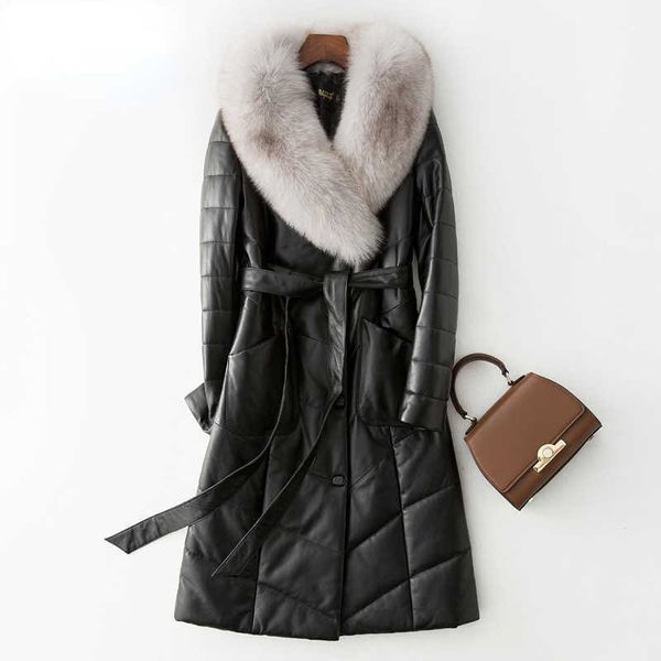 women's fur faux fur 4xl veste femme parkas genuine leather jacket women 2022 winter faux fur collar parkas female duck down coats t220, Black
women's fur faux fur 4xl veste femme parkas genuine leather jacket women 2022 winter faux fur collar parkas female duck down coats t220, Black