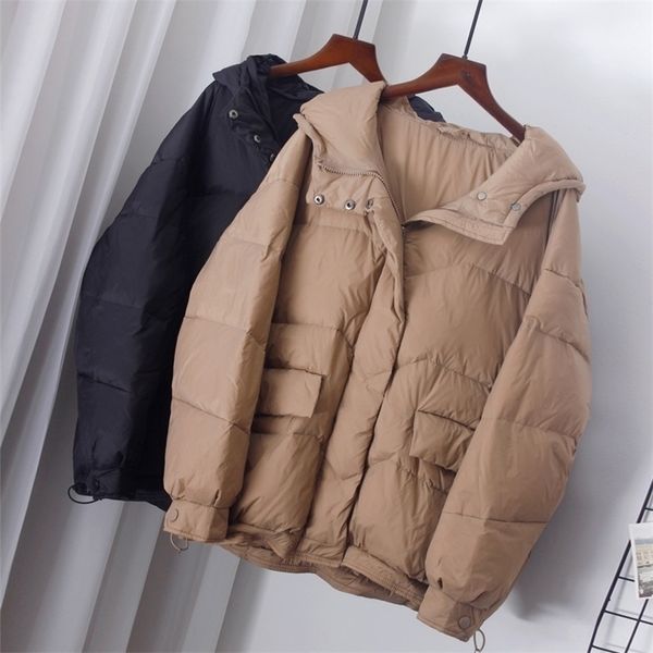 womens down parkas white duck short down jacket womens thickened small loose hooded bread coat korean version of the winter fashion trend 22, Black
womens down parkas white duck short down jacket womens thickened small loose hooded bread coat korean version of the winter fashion trend 22, Black