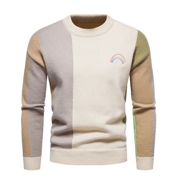 men's sweaters men's arrival round collar sweater long sleeve thick warm winter breathable mixed color patchwork tshirts pullovers, White;black
men's sweaters men's arrival round collar sweater long sleeve thick warm winter breathable mixed color patchwork tshirts pullovers, White;black