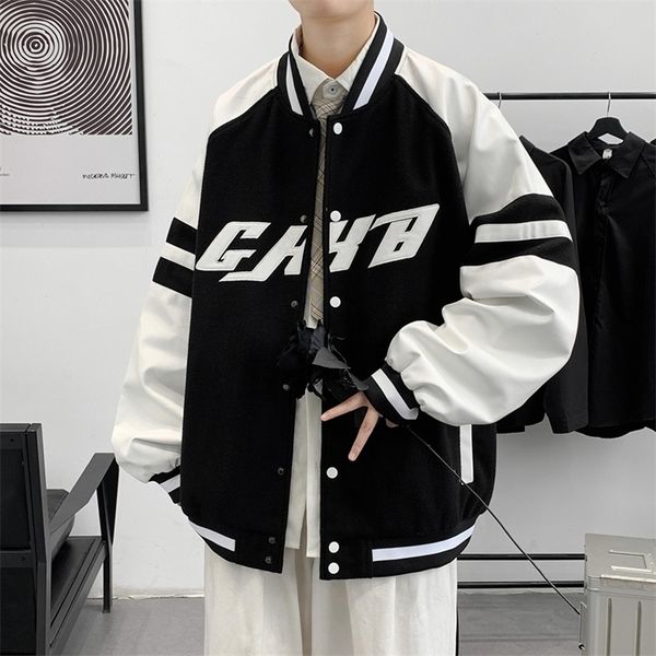mens jackets autumn men harajuku baseball jacket letter splicing air pilot bomber overcoat coats hip hop male college varsity jackets 220929, Black;brown
mens jackets autumn men harajuku baseball jacket letter splicing air pilot bomber overcoat coats hip hop male college varsity jackets 220929, Black;brown