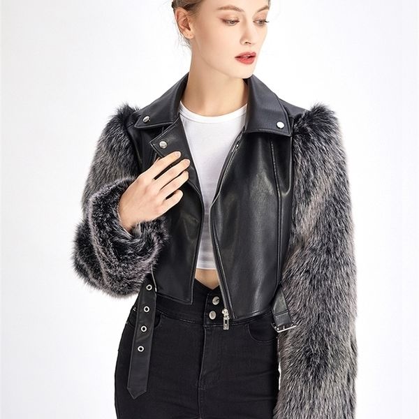 womens fur faux zadorin winter cropped jacket long sleeve lapel fluffy coat leather jackets for crop 220929, Black
womens fur faux zadorin winter cropped jacket long sleeve lapel fluffy coat leather jackets for crop 220929, Black