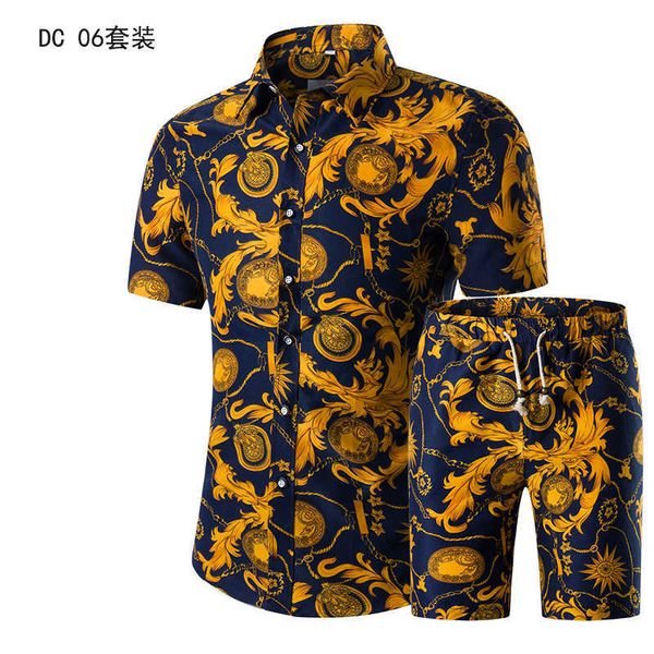 men's tracksuits summer mens fashion 2021 gold luxury designer shirts for mens set fancy hawaii beachwear floral printed mens short sle, Gray
men's tracksuits summer mens fashion 2021 gold luxury designer shirts for mens set fancy hawaii beachwear floral printed mens short sle, Gray