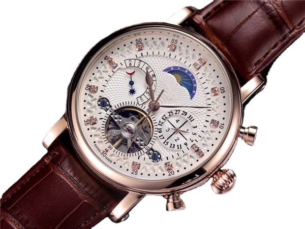 high-quality waterproof watch men luxury brand automatic mechanical watch leather strap male tourbillon watches aaa wristwatch, Slivery;brown
high-quality waterproof watch men luxury brand automatic mechanical watch leather strap male tourbillon watches aaa wristwatch, Slivery;brown