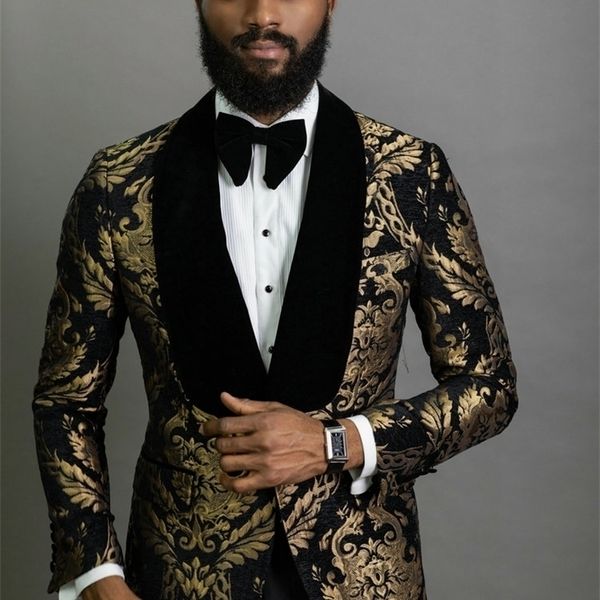 men's suits blazers elegant costume homme shawl lapel black jacquard dinner party groom wear wedding for prom tuxedo blazer 220928, White;black
men's suits blazers elegant costume homme shawl lapel black jacquard dinner party groom wear wedding for prom tuxedo blazer 220928, White;black