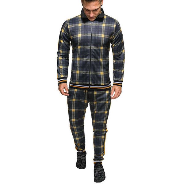 men's tracksuits new tracksuit set male stripe colorful plaid men sport zipper sweatshirt stand-up collar suit autumn gyms slim jackets, Gray
men's tracksuits new tracksuit set male stripe colorful plaid men sport zipper sweatshirt stand-up collar suit autumn gyms slim jackets, Gray