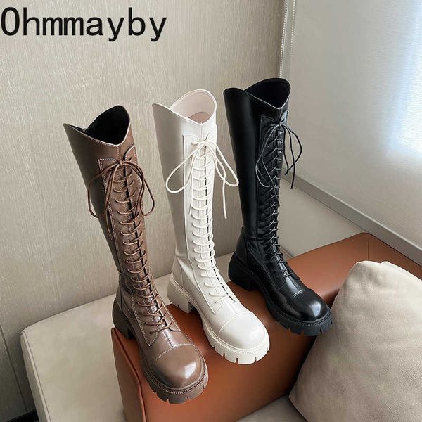 boots chunky knee high women autumn winter thick heels square toe punk long lace up ladies shoes designer 220929, Black
boots chunky knee high women autumn winter thick heels square toe punk long lace up ladies shoes designer 220929, Black