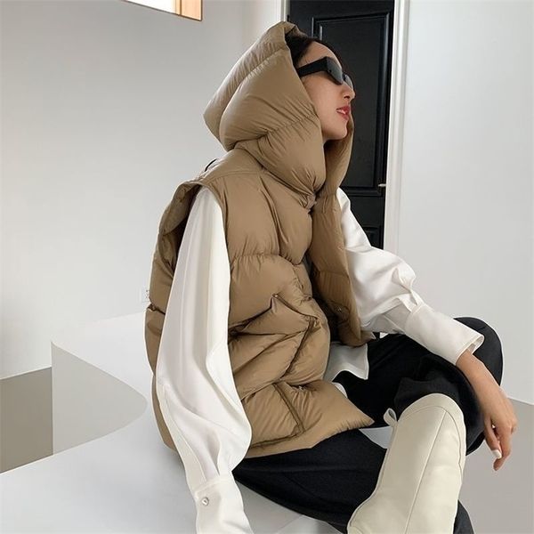 womens down parkas autumn winter women white duck down vest loose sleeveless jacket casual warm solid hooded waistcoat coat s76 220929, Black
womens down parkas autumn winter women white duck down vest loose sleeveless jacket casual warm solid hooded waistcoat coat s76 220929, Black