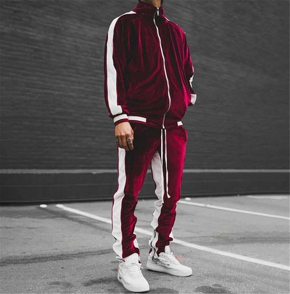 men's tracksuits mens velvet tracksuit 2 piece casual pant sweater sweatsuit sport sweatshirt set g220927, Gray
men's tracksuits mens velvet tracksuit 2 piece casual pant sweater sweatsuit sport sweatshirt set g220927, Gray