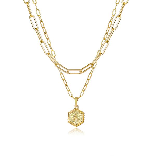 layered initial necklaces for women 14k gold plated paperclip chain necklace simple cute hexagon letter pendant initials choker necklace, Silver
layered initial necklaces for women 14k gold plated paperclip chain necklace simple cute hexagon letter pendant initials choker necklace, Silver