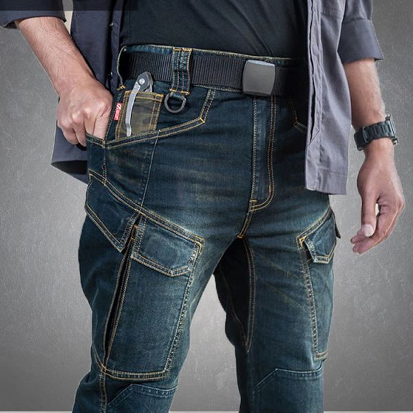 men's jeans city military tactical jeans cargo pants men swat combat training long trousers male casual straight many multiple pocket j, Blue
men's jeans city military tactical jeans cargo pants men swat combat training long trousers male casual straight many multiple pocket j, Blue