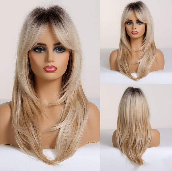 women long wig straight hair wigs ladies natural blonde party cosplay full wig, Black
women long wig straight hair wigs ladies natural blonde party cosplay full wig, Black