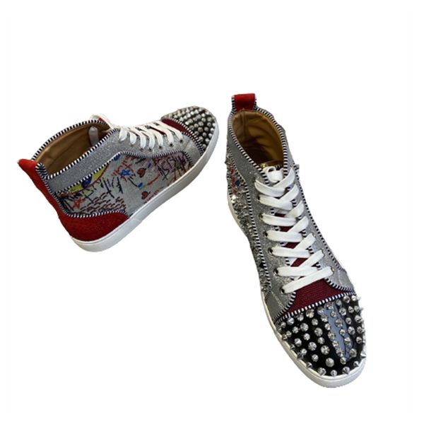 fashion new couple men sandals eu size 38-47 luxury spikes with box for womens eu35-41 brand cool high gang pikes shoes, Black
fashion new couple men sandals eu size 38-47 luxury spikes with box for womens eu35-41 brand cool high gang pikes shoes, Black