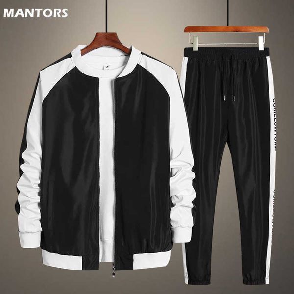 men's tracksuits new men sets fashion sporting tracksuit patchwork zipper sweatshirt sweatpants mens clothing pieces sets hip hop slim, Gray
men's tracksuits new men sets fashion sporting tracksuit patchwork zipper sweatshirt sweatpants mens clothing pieces sets hip hop slim, Gray