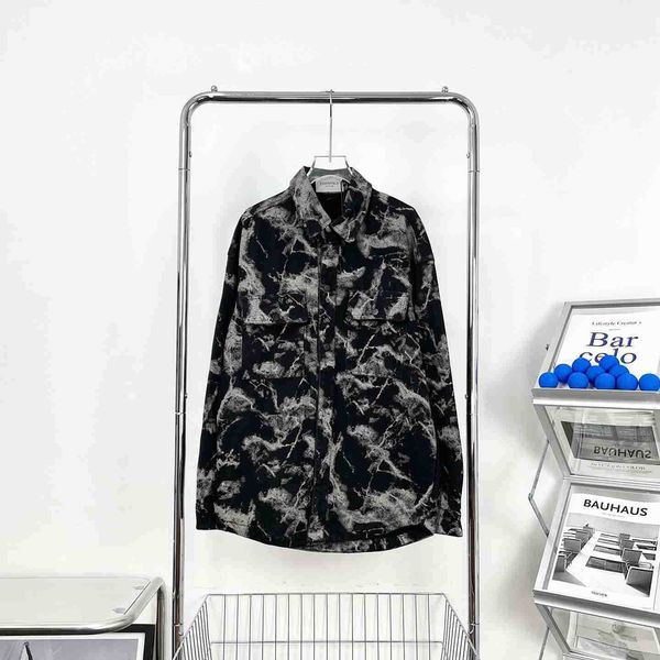 mens jackets double line essential designer tie dyed denim shirt fashion brand ins jacket jacket men women's coat, Black;brown
mens jackets double line essential designer tie dyed denim shirt fashion brand ins jacket jacket men women's coat, Black;brown