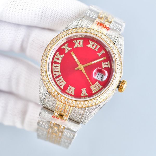diamond mens watch 42mm automatic mechanical watches diamonds dial sapphire design wristwatch montre de luxe fashion watch, Slivery;brown
diamond mens watch 42mm automatic mechanical watches diamonds dial sapphire design wristwatch montre de luxe fashion watch, Slivery;brown