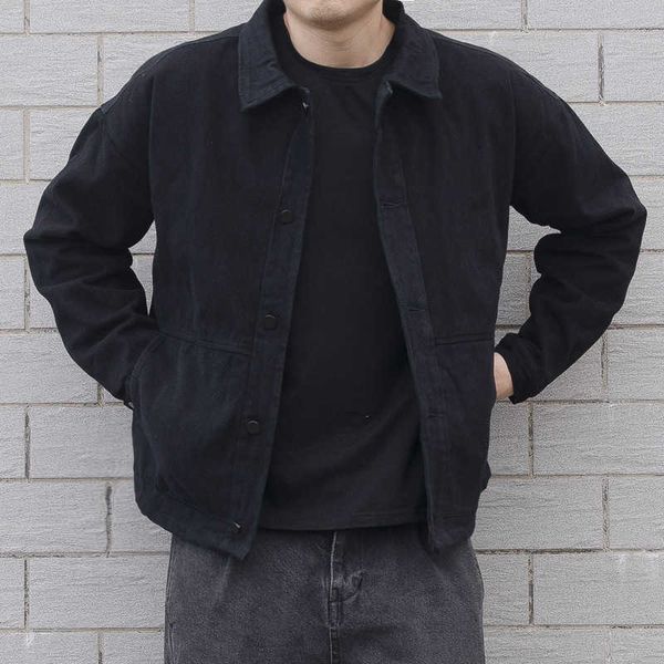 men's jackets japanese fashion harajuku winter y2k men's autumn retro solid color button thin denim black loose tooling jacket g22, Black;brown
men's jackets japanese fashion harajuku winter y2k men's autumn retro solid color button thin denim black loose tooling jacket g22, Black;brown