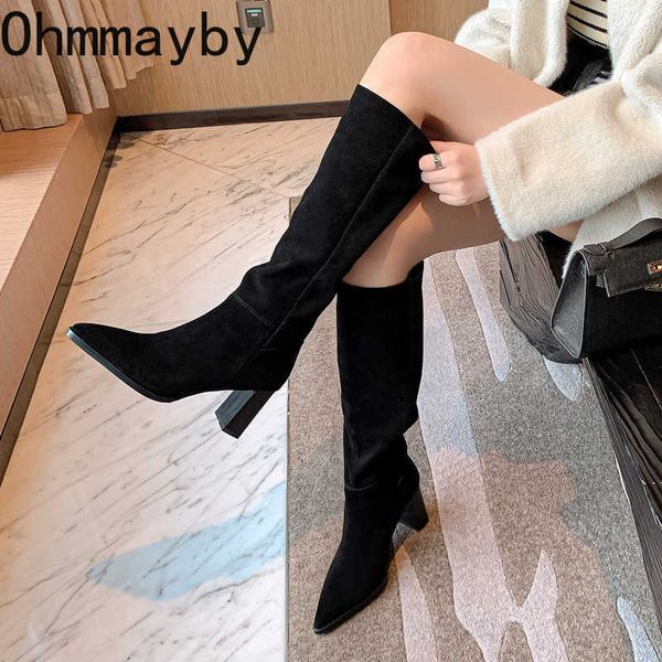boots autumn winter women pointed toe mid heels long thick square heel slip on casual western cowboy knee high botas 220929, Black
boots autumn winter women pointed toe mid heels long thick square heel slip on casual western cowboy knee high botas 220929, Black