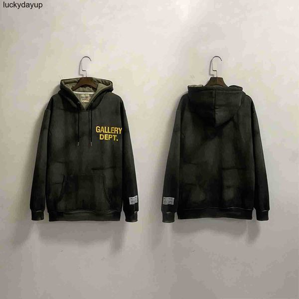 men's hoodies designer sweatshirts fashion brand autumn winter new galery dept tie dyed hooded plush men women's couple's swe, Black
men's hoodies designer sweatshirts fashion brand autumn winter new galery dept tie dyed hooded plush men women's couple's swe, Black