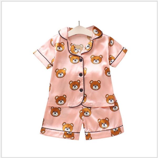 designer summer children's pajamas sets kids designer clothes girls boys baby cartoon bear home wear two-piece set short-slee202s, Blue;red
designer summer children's pajamas sets kids designer clothes girls boys baby cartoon bear home wear two-piece set short-slee202s, Blue;red