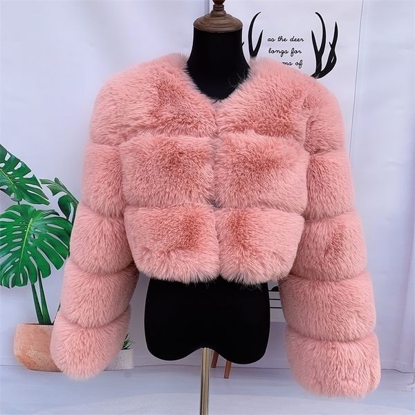 womens fur faux women fake fur jacket short coat fluffy pink 3 large rows luxury fashion faux 220929, Black
womens fur faux women fake fur jacket short coat fluffy pink 3 large rows luxury fashion faux 220929, Black